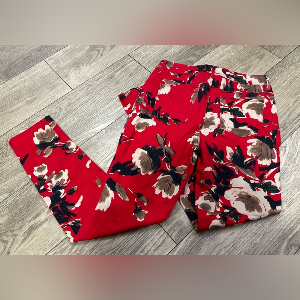 Chico's Red Pencil Midi Jeggings Casual ♥️ - Picture 12 of 15
